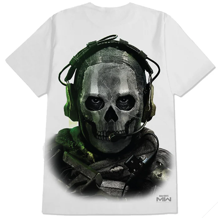Camiseta Primitive X Call Of Duty "ghost" Branco