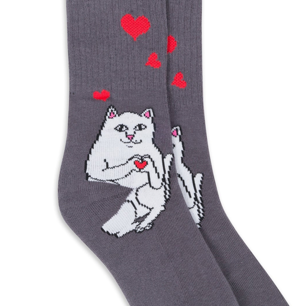 Meia Ripndip Love Socks Cinza