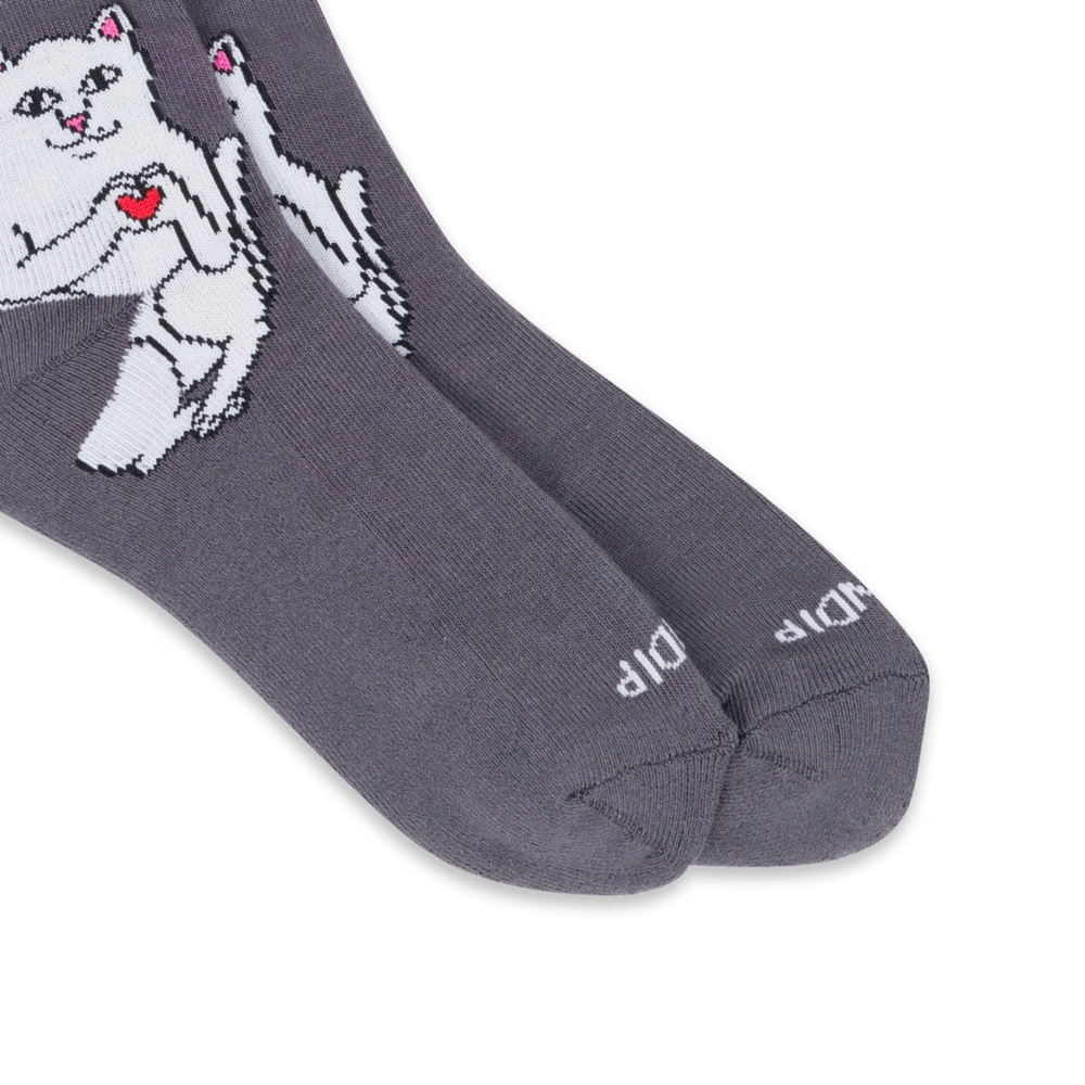 Meia Ripndip Love Socks Cinza