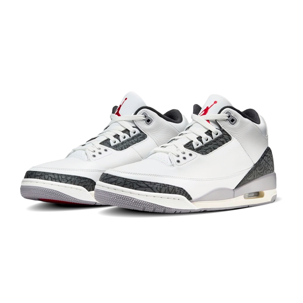 靴 Air Jordan 3 Retro 'Cement Grey' Tênis Nike Air Jordan 3 Retro 
