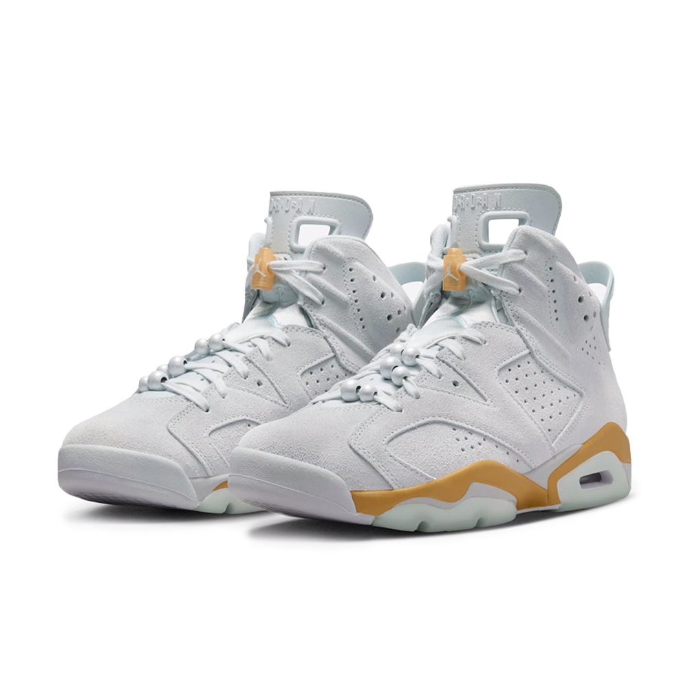 Tênis Nike Air Jordan 6 Retro Branco/amarelo
