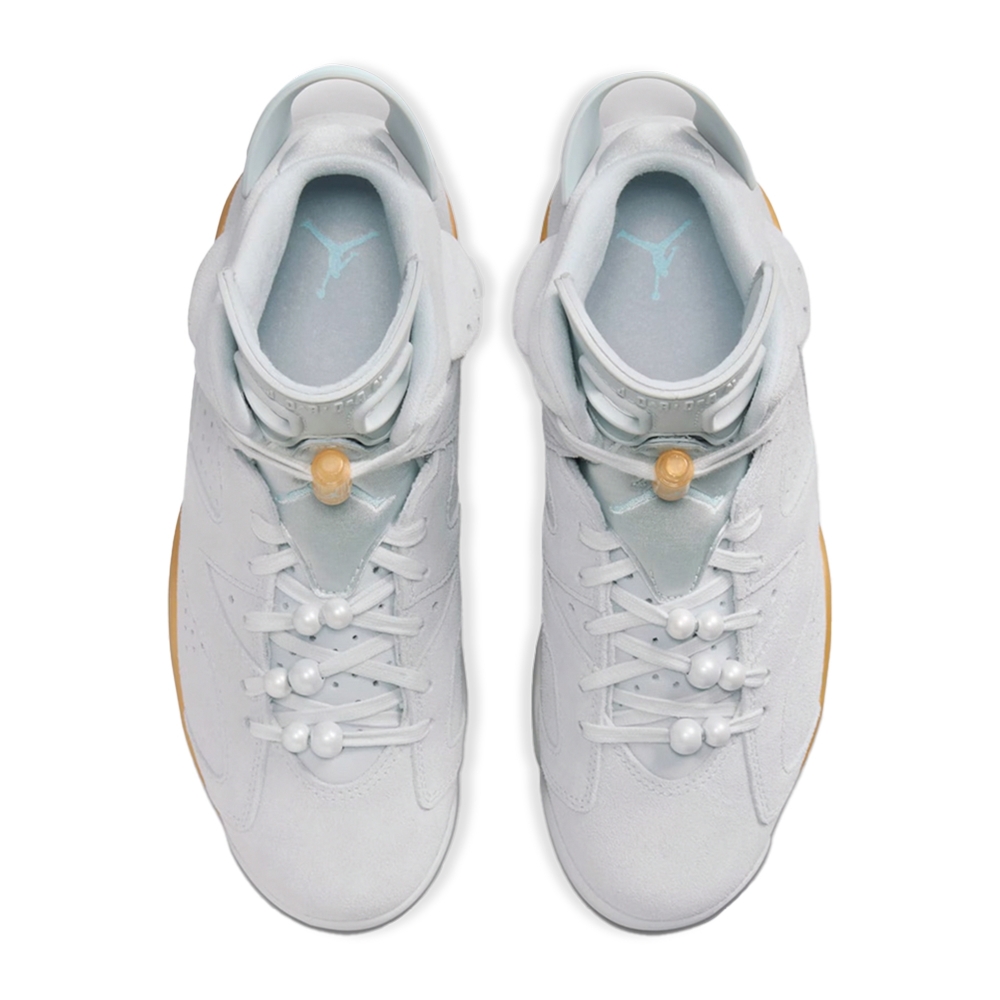 Tênis Nike Air Jordan 6 Retro Branco/amarelo