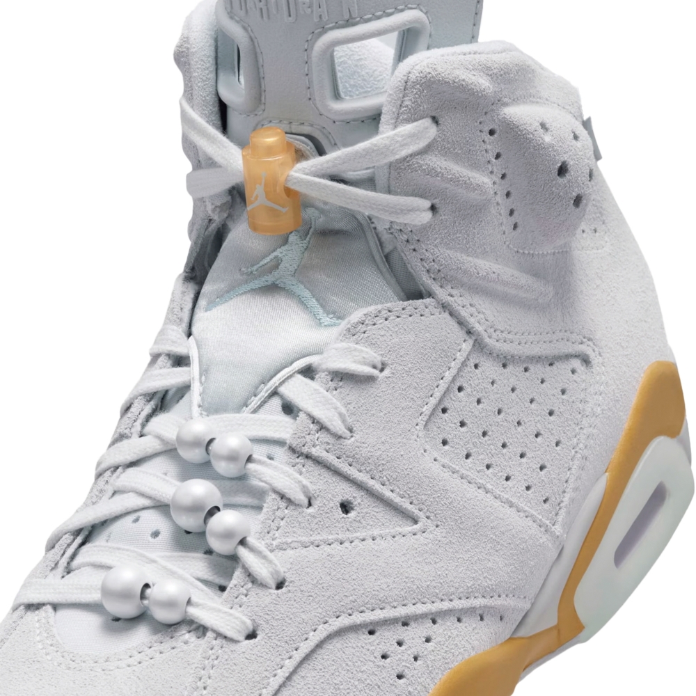 Tênis Nike Air Jordan 6 Retro Branco/amarelo