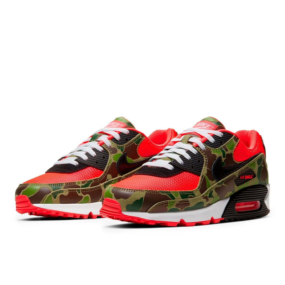 Tenis Nike Air Max 90 "dark Sage And Solar Red" Camuflado