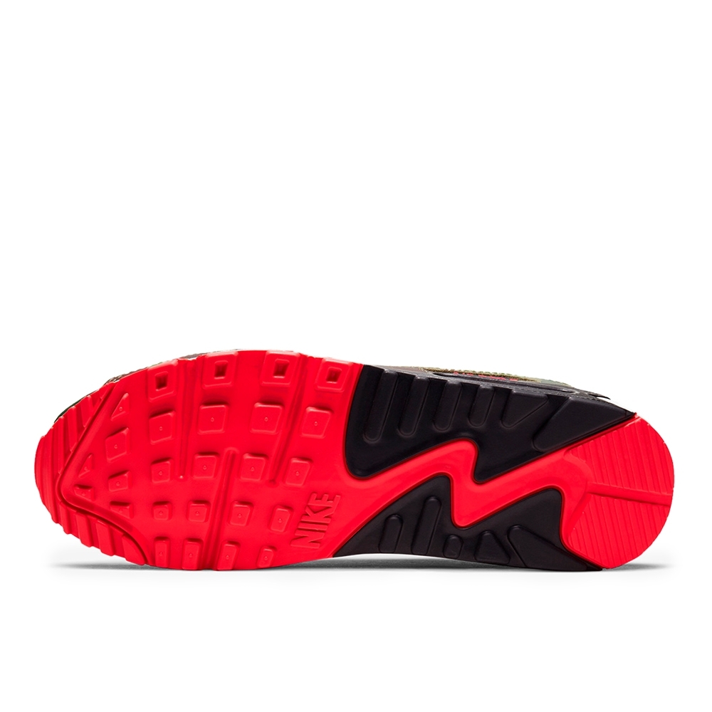 Tenis Nike Air Max 90 "dark Sage And Solar Red" Camuflado