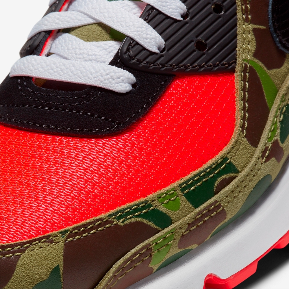 Tenis Nike Air Max 90 "dark Sage And Solar Red" Camuflado