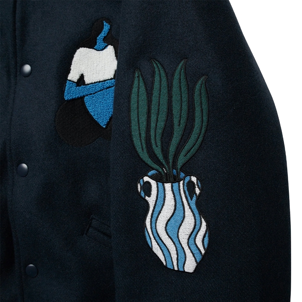 Jaqueta Parra Run Sit & Bike Varsity Azul Marinho
