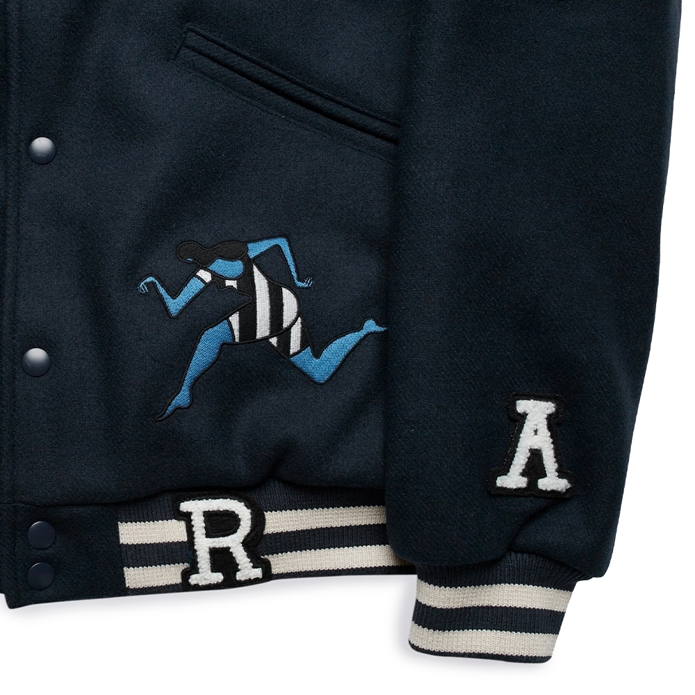Jaqueta Parra Run Sit & Bike Varsity Azul Marinho