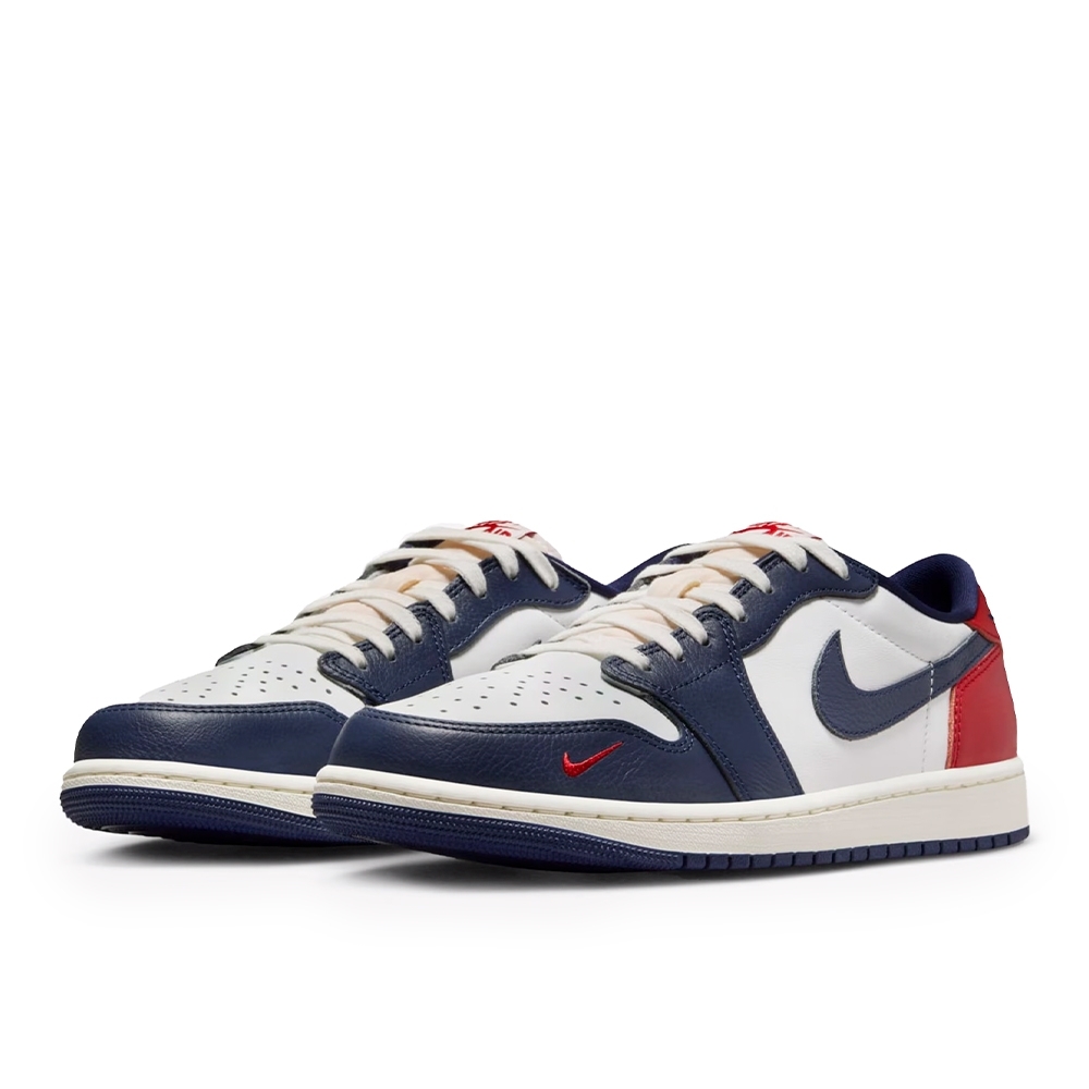 Tenis Nike Air Jordan 1 Low Og Branco/azul