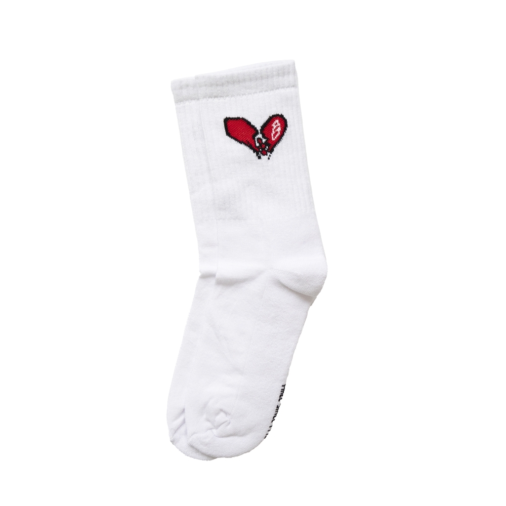 Meia Maze Skull Branco