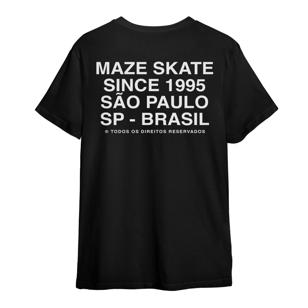 Camiseta Maze Pin Preto