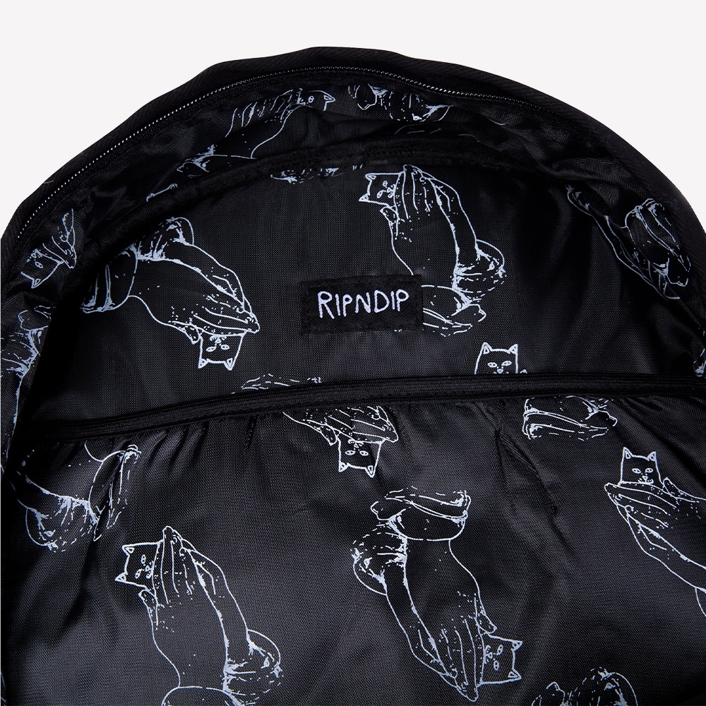 Mochila Ripndip Lord Nermal Corduroy Preto
