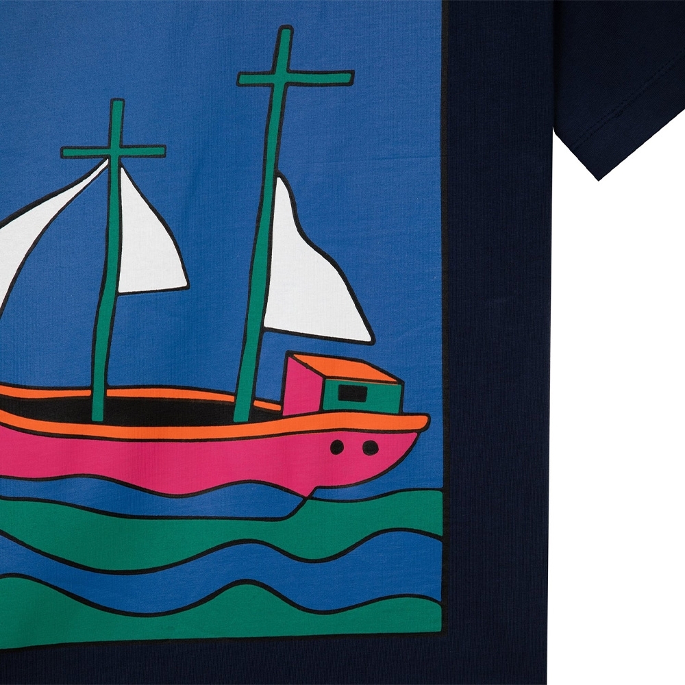 Camiseta Tired Ship Has Sailed Azul Marinho