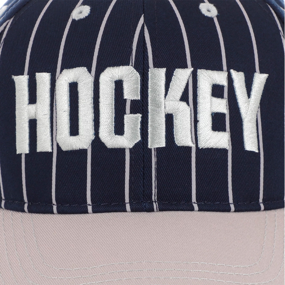Boné Hockey Pinstriped Azul Marinho