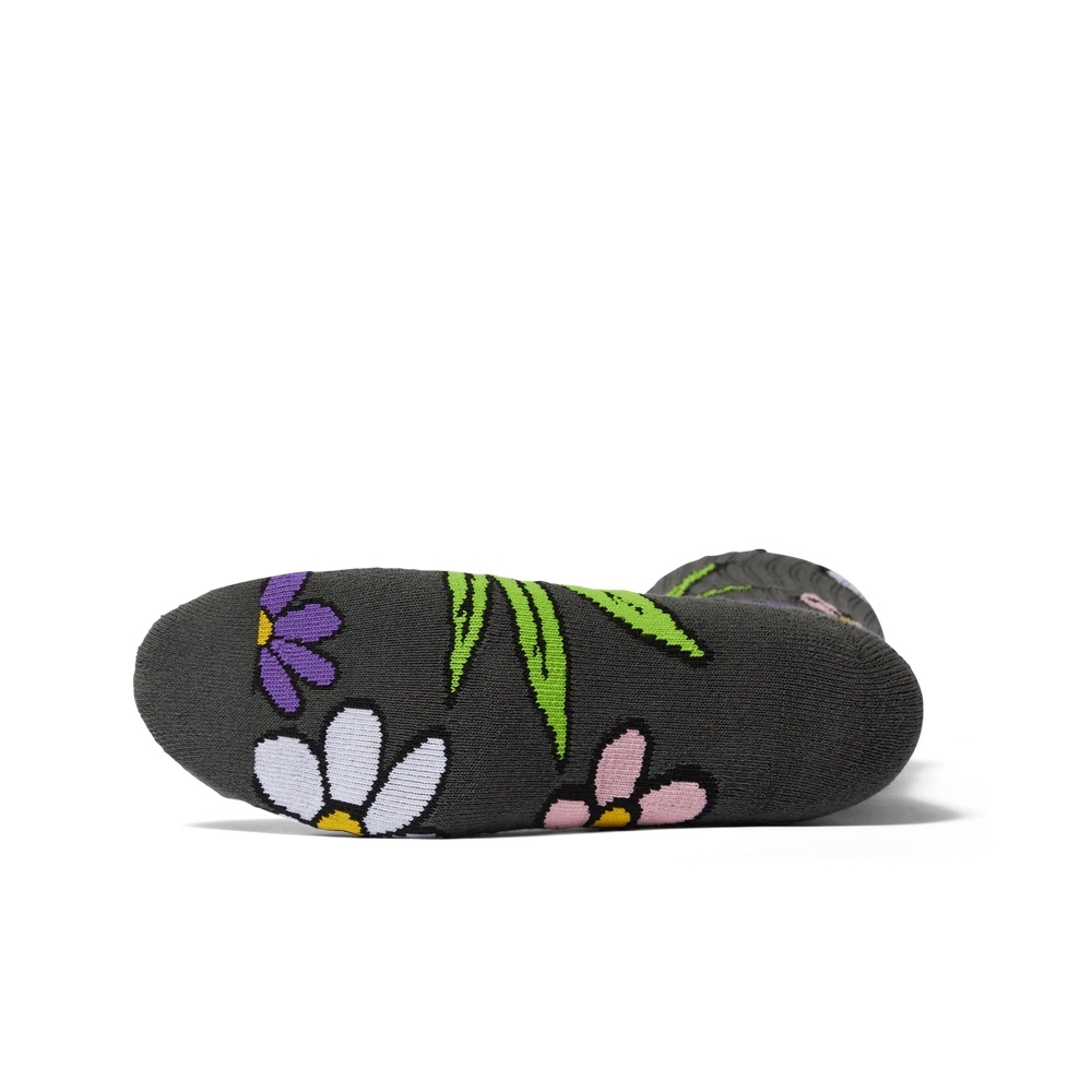 Meia Huf Green Buddy Blossom Sock Cinza