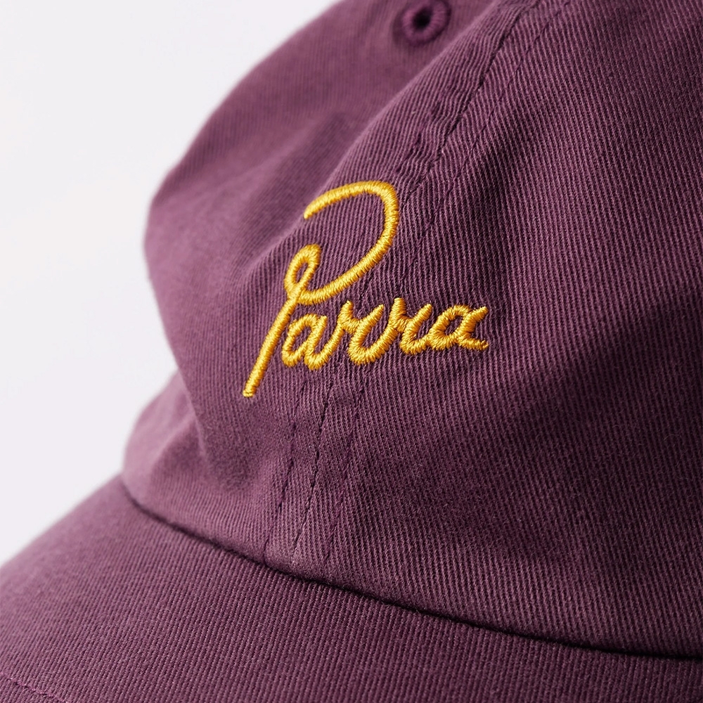 Boné Parra Script Logo 6 Panel Hat Vinho
