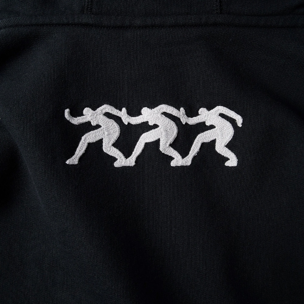 Moletom Parra Zipped Pigeon Zip Preto