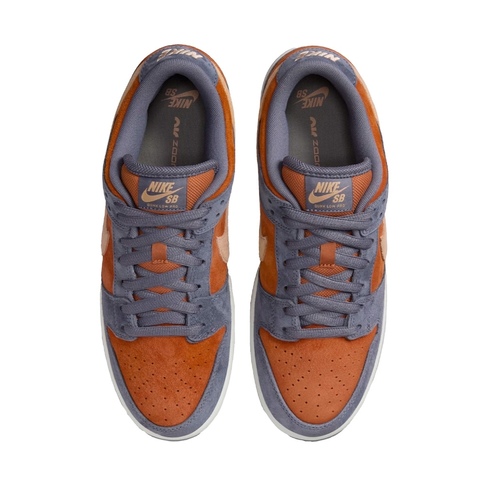Tenis Nike Sb Dunk Low Pro "light Carbon And Monarch" Cinza/laranja
