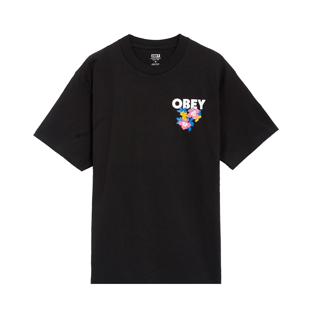 Camiseta Obey Floral Garden Preto