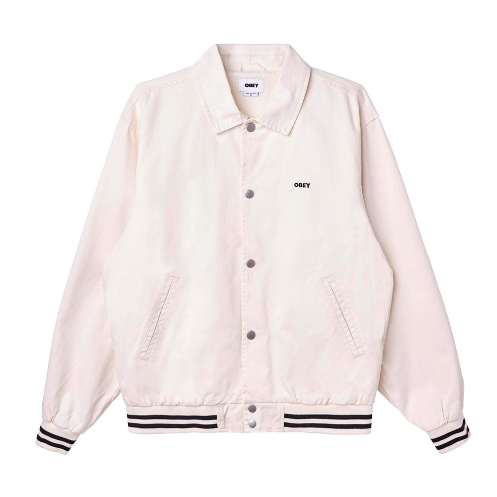Jaqueta Obey Icon Face Varsity Creme
