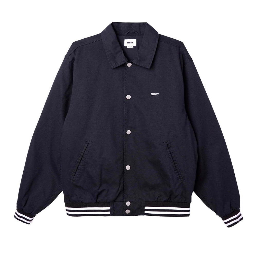 Jaqueta Obey Icon Face Varsity Preto