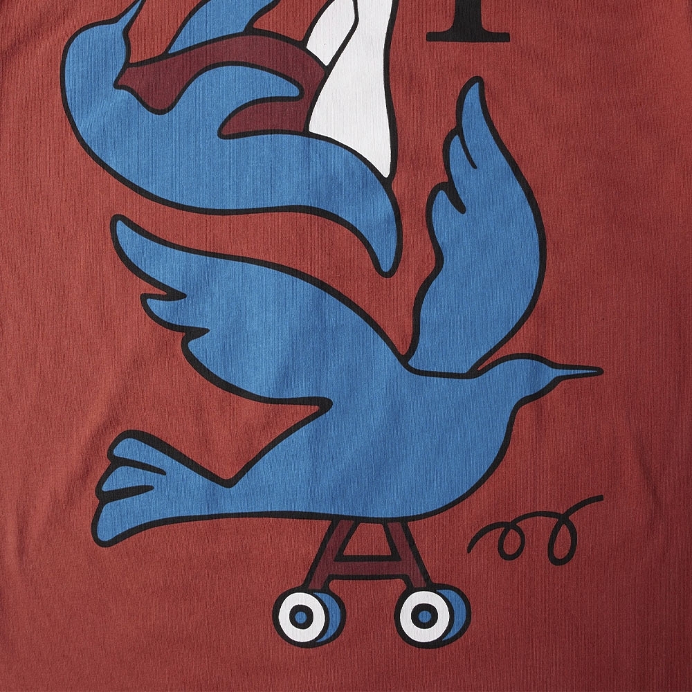 Camiseta Parra Wheeled Bird Vermelho