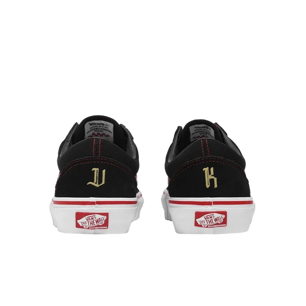 Tênis Vans Skate Old Skool Vi Kakinho Preto/vermelho