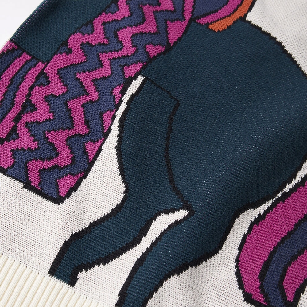 Cardigan Parra Knitted Horse Knitted Spencer Creme