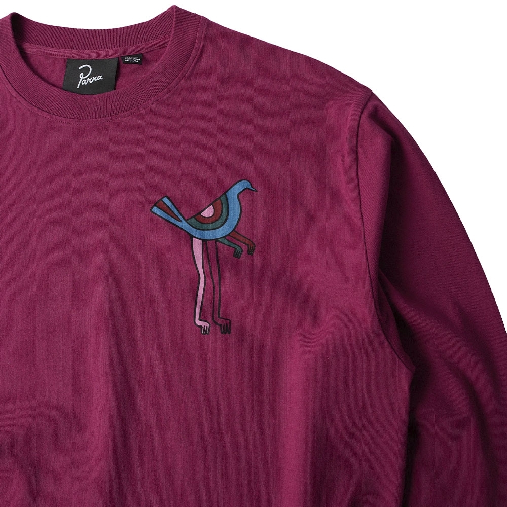 Camiseta Parra Wine And Books Long Sleeve Vinho
