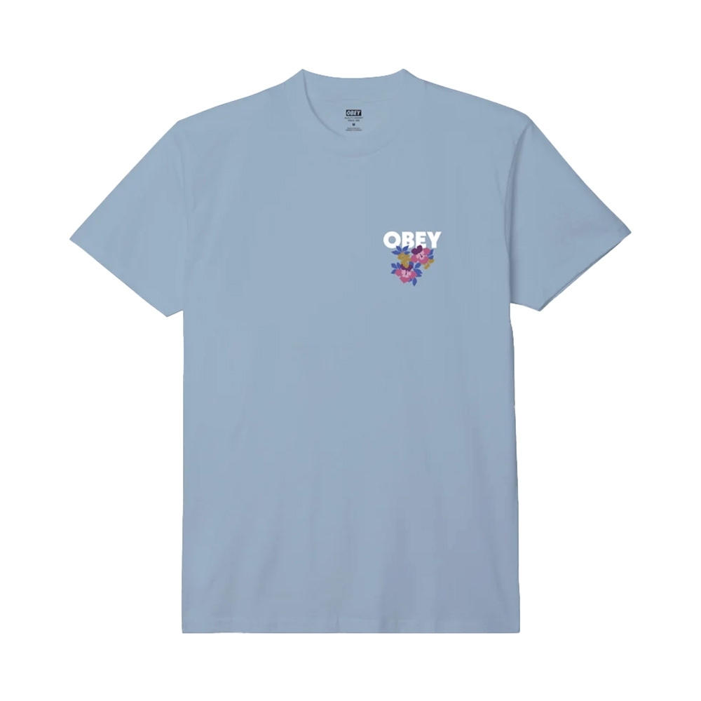 Camiseta Obey Floral Garden Azul Claro