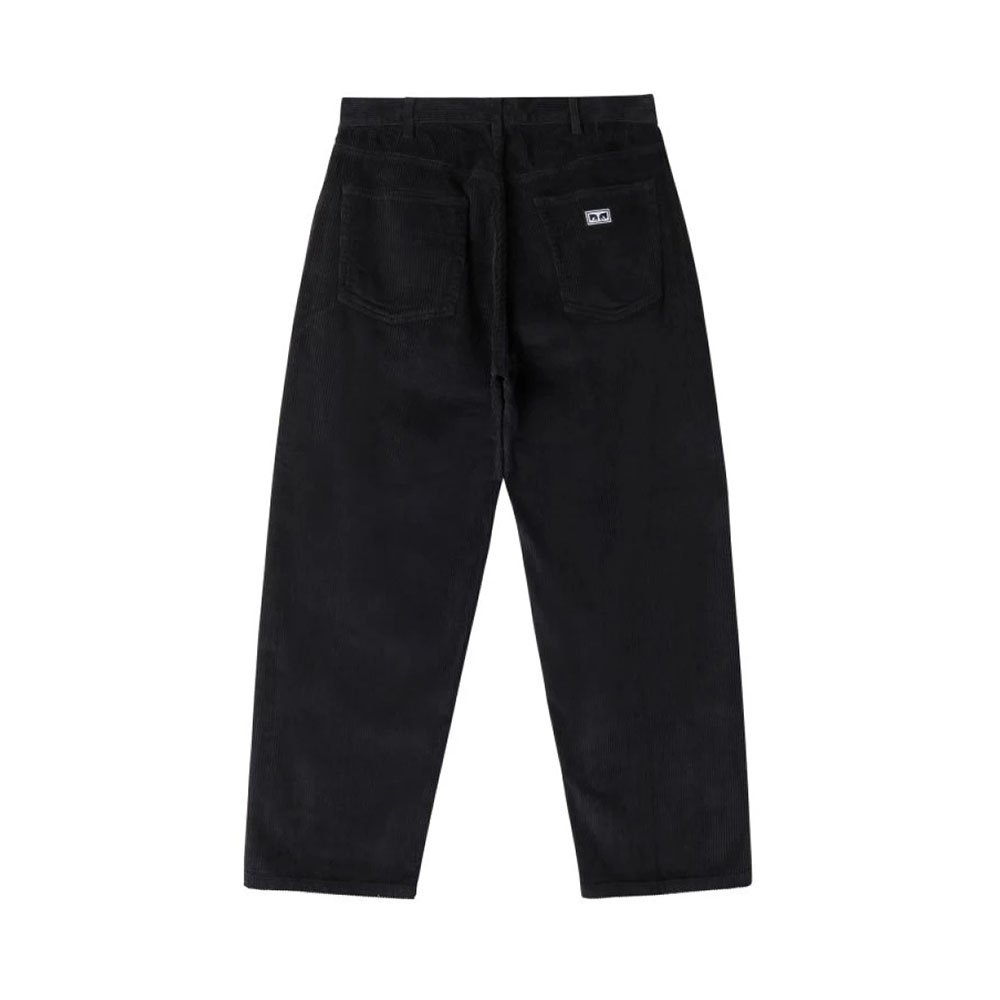 Calça Obey Bigwig Baggy Corduroy Pant Digital Preto