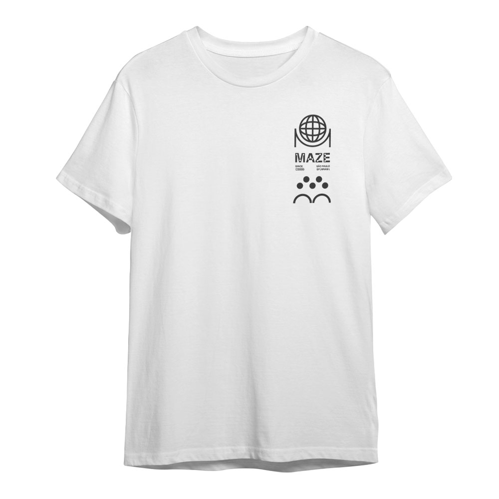 Camiseta Maze Design Branco