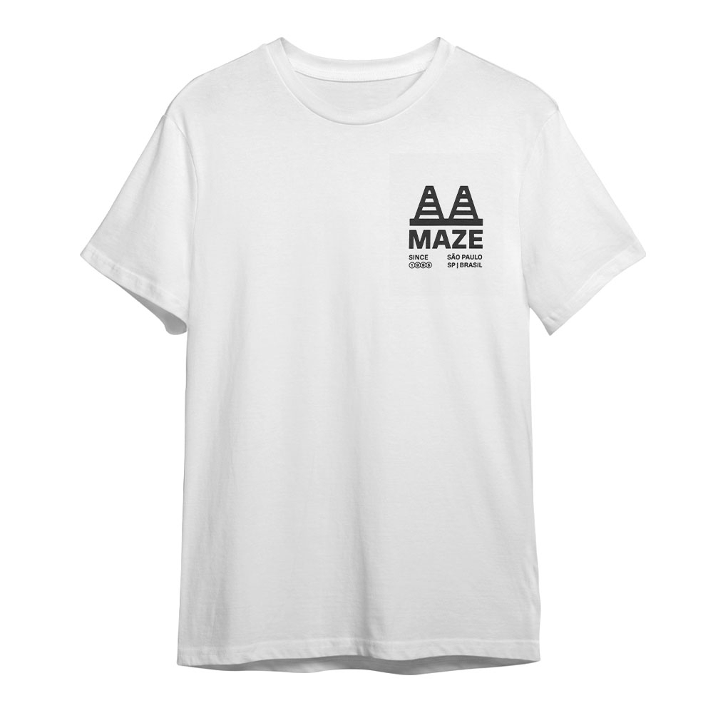 Camiseta Maze Institucional Branco
