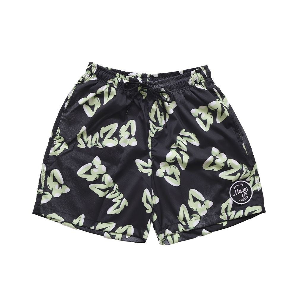 Bemuda Maze Full Print Green Preto/verde