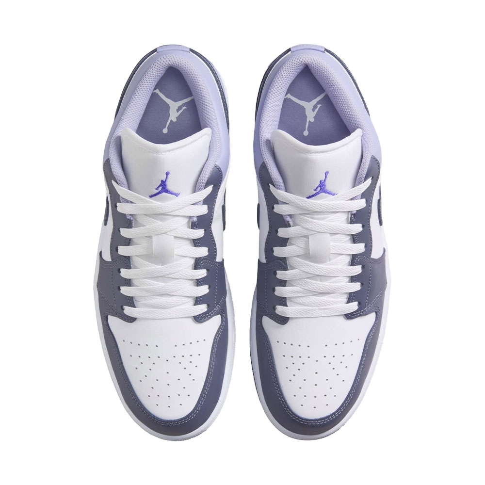 Tênis Air Jordan 1 Low Branco/lilás