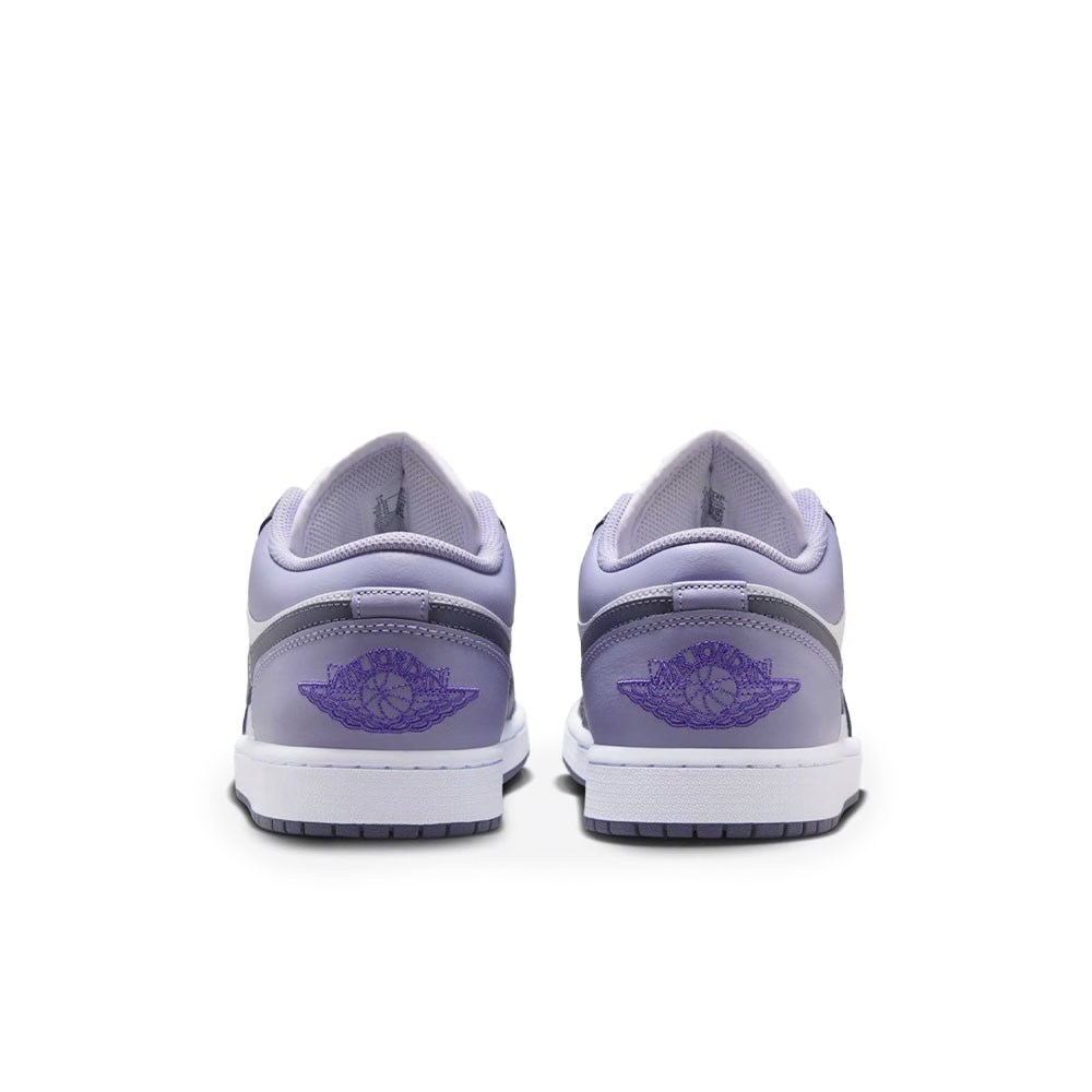 Tênis Air Jordan 1 Low Branco/lilás