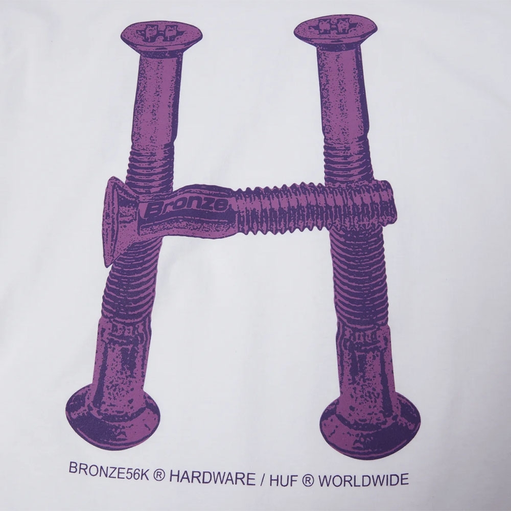 Camiseta Huf Bolts S/s Branco