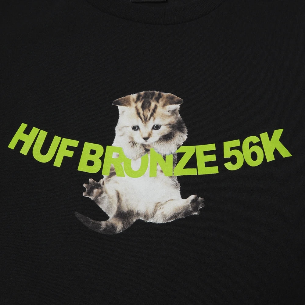 Camiseta Huf Hang In There S/s Preto