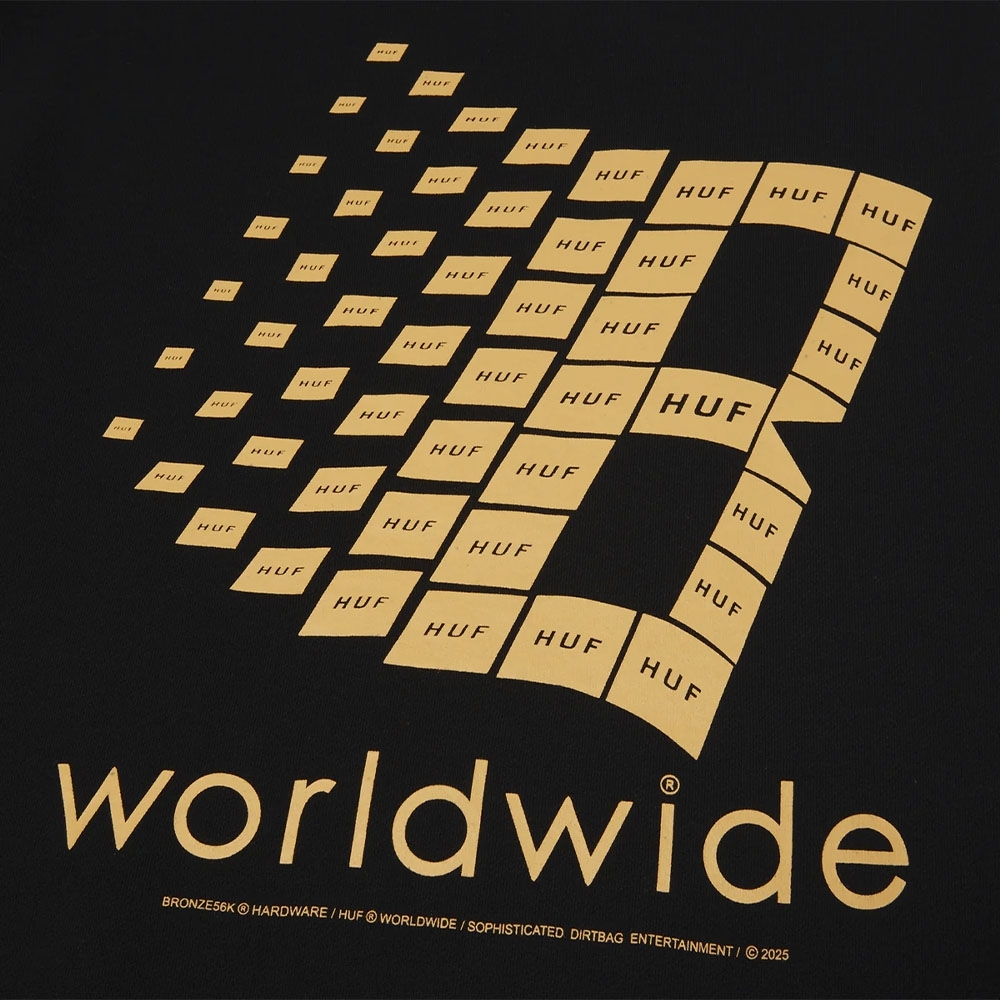 Moletom Huf X Bronze Crewneck Preto