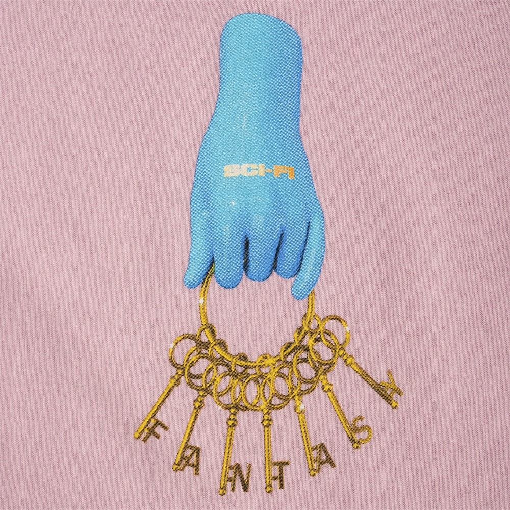 Camiseta Sci-fi Fantasy Keys Rosa Claro