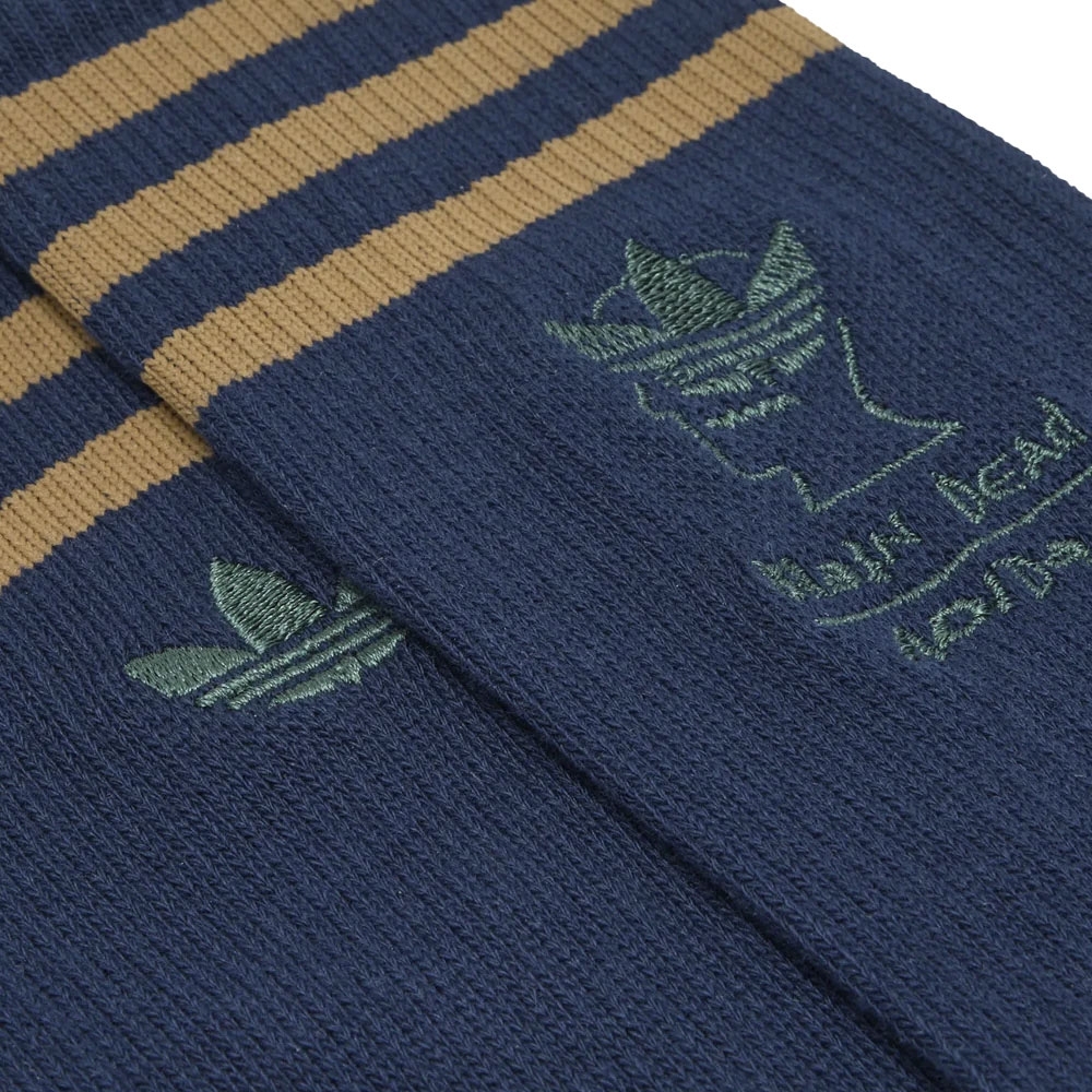 Meia Adidas Brain Dead Azul Marinho