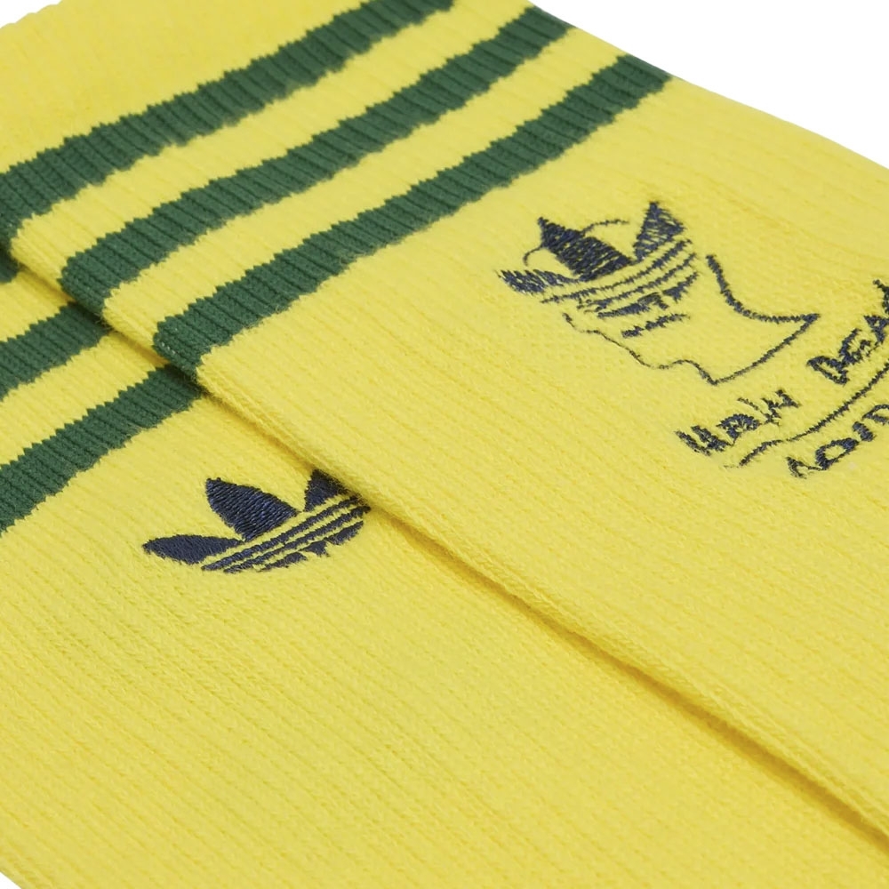 Meia Adidas Brain Dead Sock Amarelo