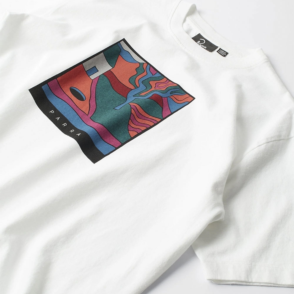 Camiseta Parra Hole In The Yard Branco