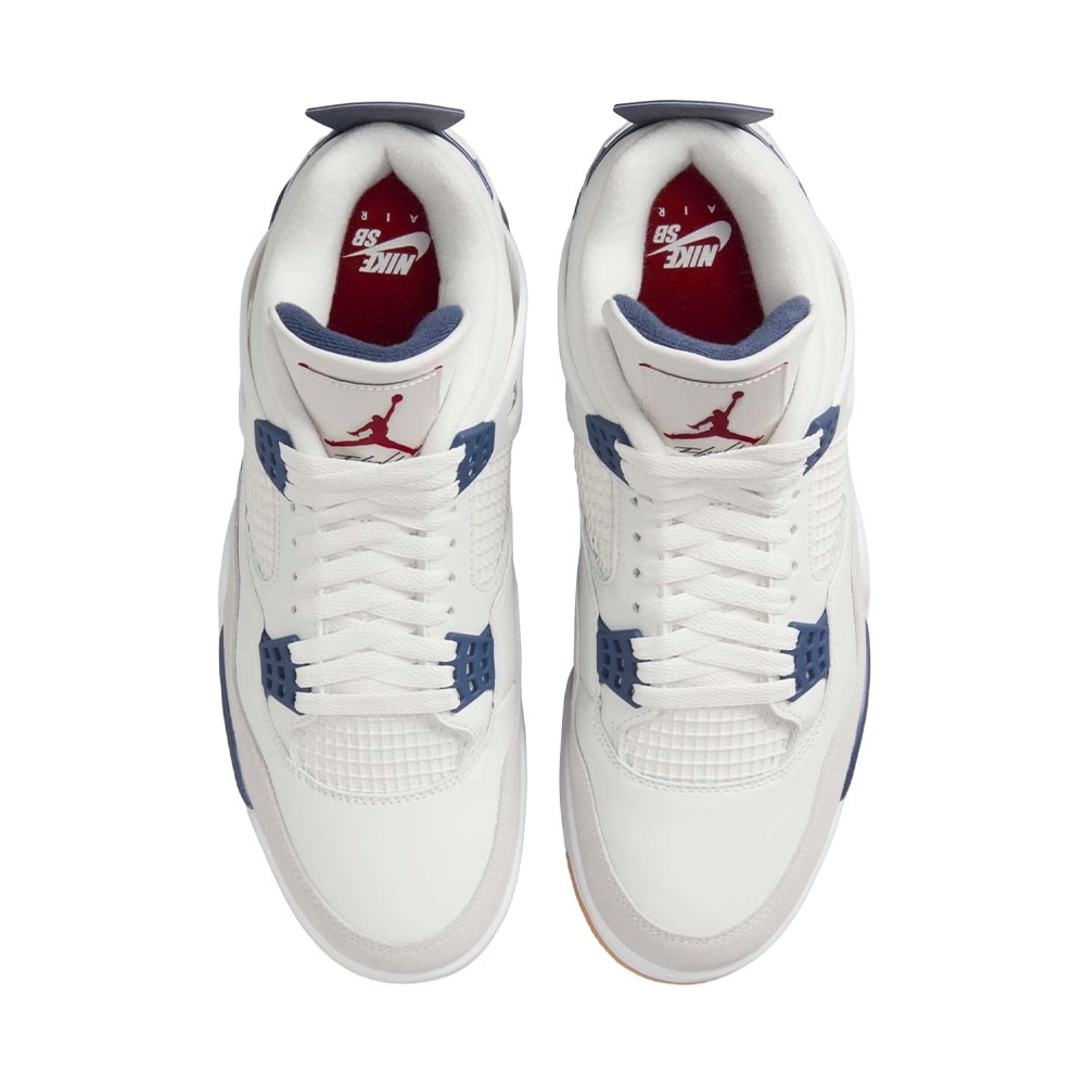 Tenis Jordan 4 Retro Sb Branco/azul