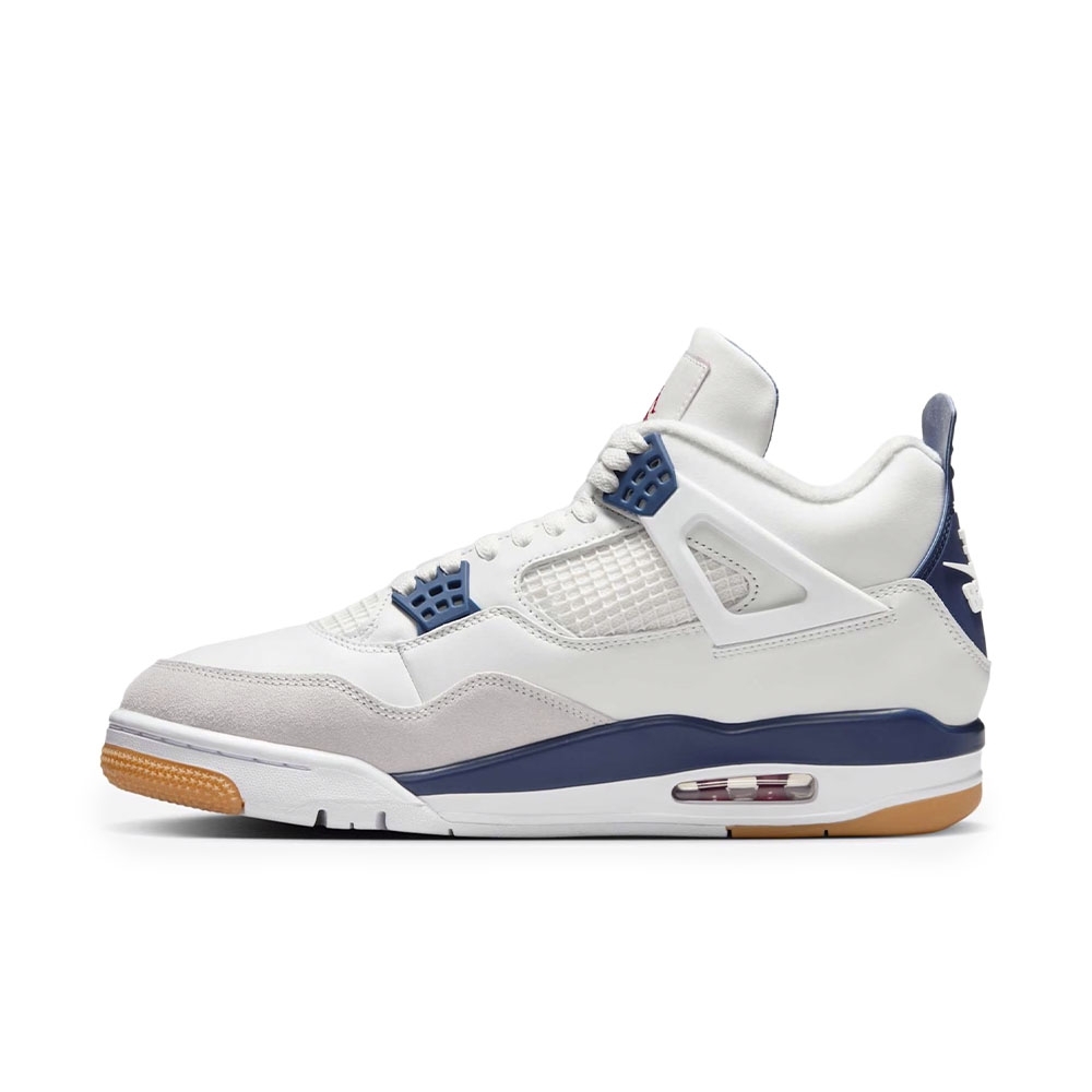 Tenis Jordan 4 Retro Sb Branco/azul