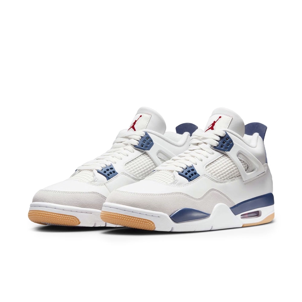 Tenis Jordan 4 Retro Sb Branco/azul