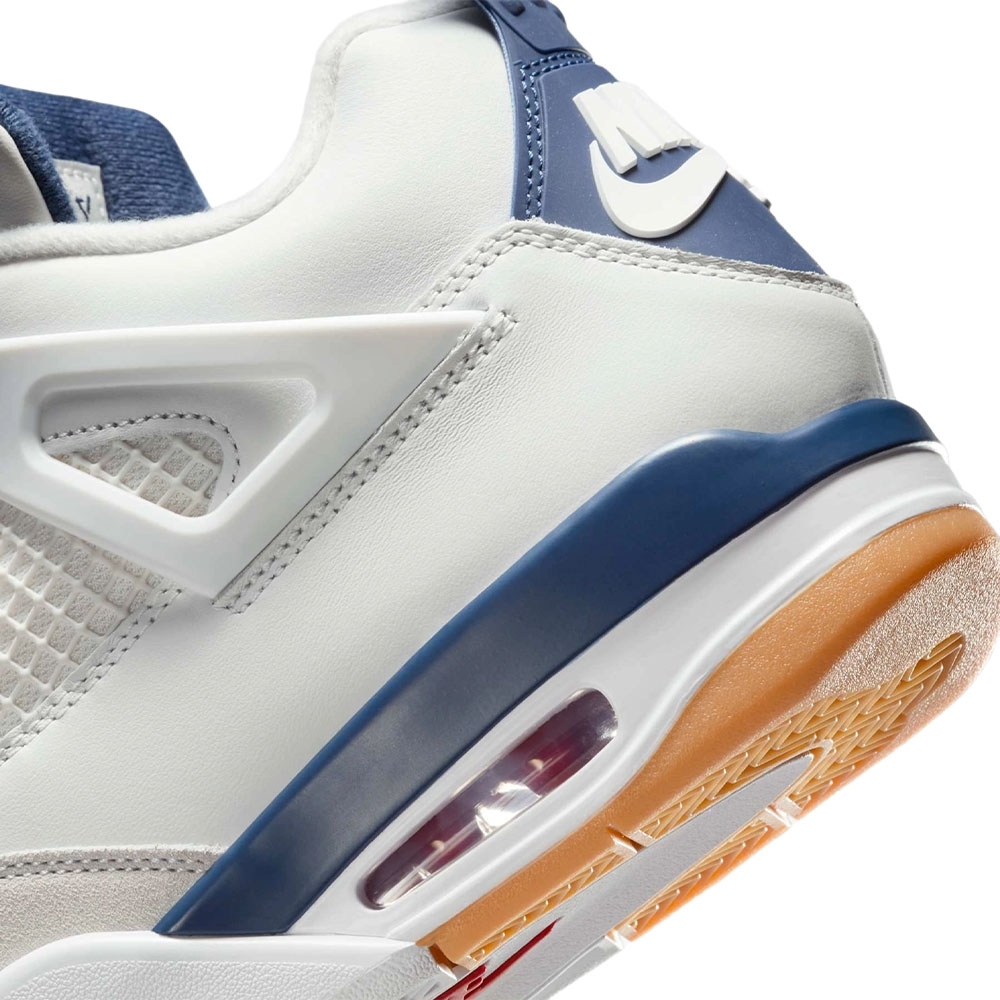 Tenis Jordan 4 Retro Sb Branco/azul