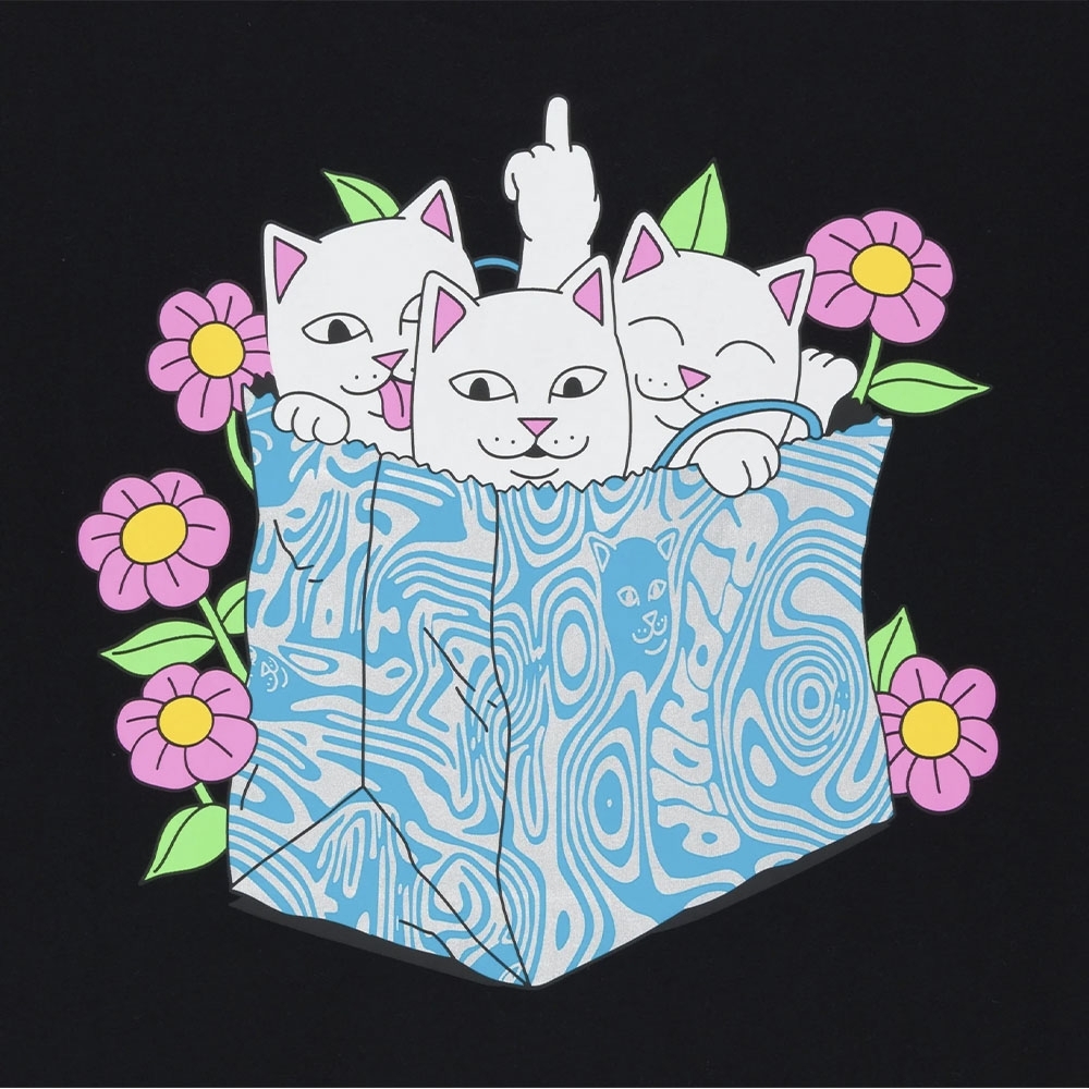 Camiseta Ripndip Bag Of Puss Preto