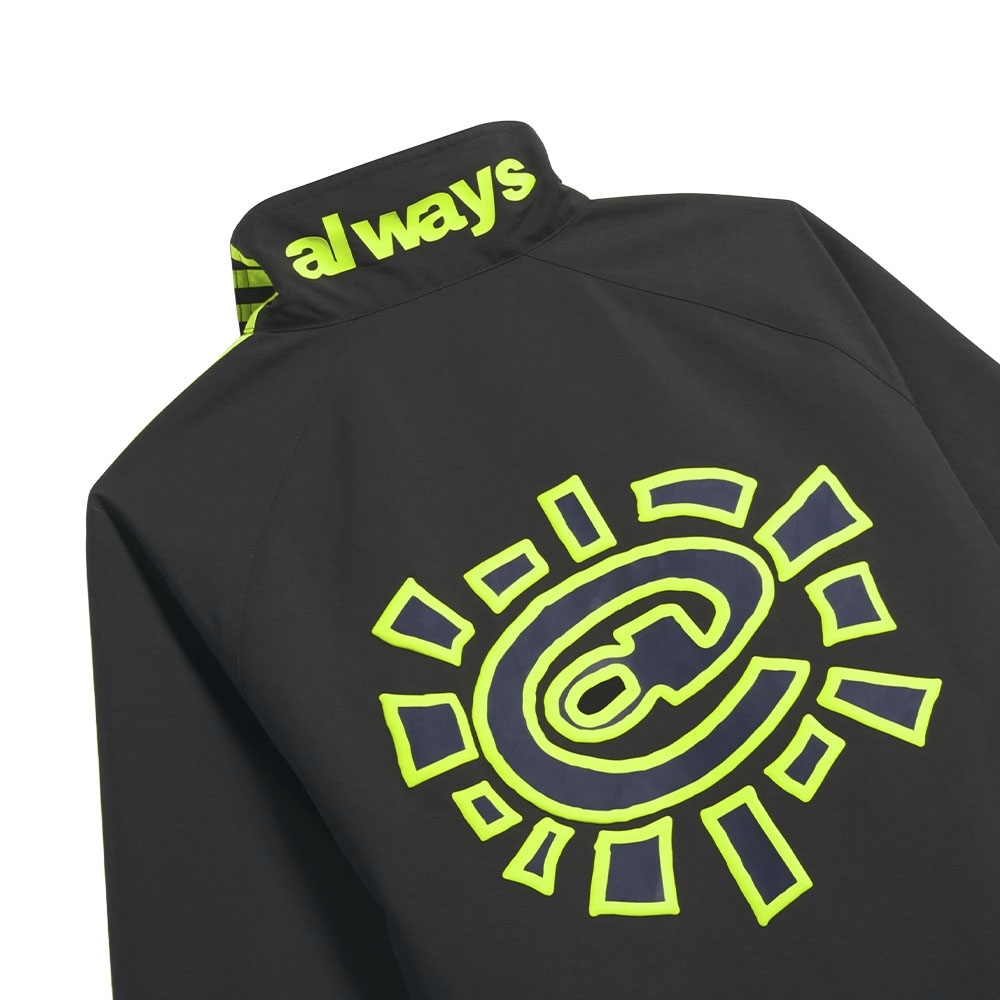 Jaqueta Adidas Always Wind Track Top Preto/verde