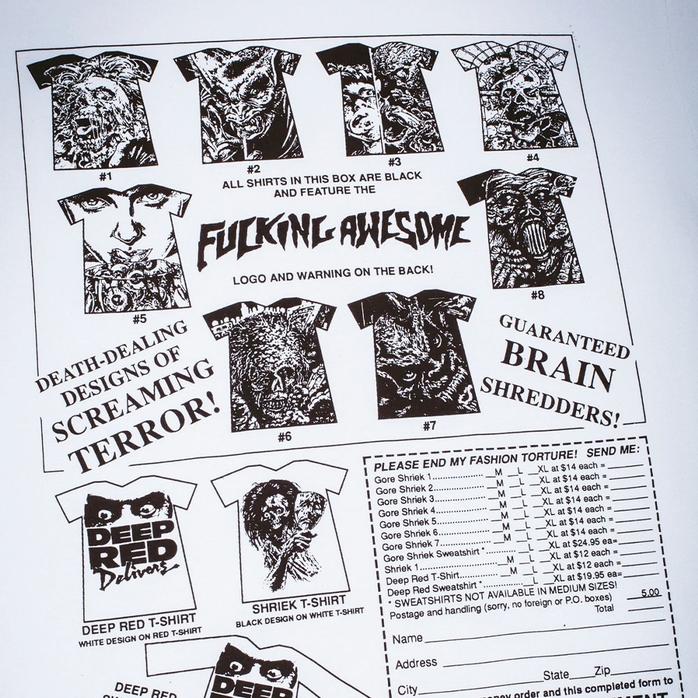 Camiseta F.awesome Gore Shriek Branco